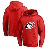 Men's Customized Carolina Hurricanes Red All Stitched Pullover Hoodie